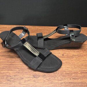 Alfani “Alf Vacay FO115” Black Heeled Sandals Size 8M